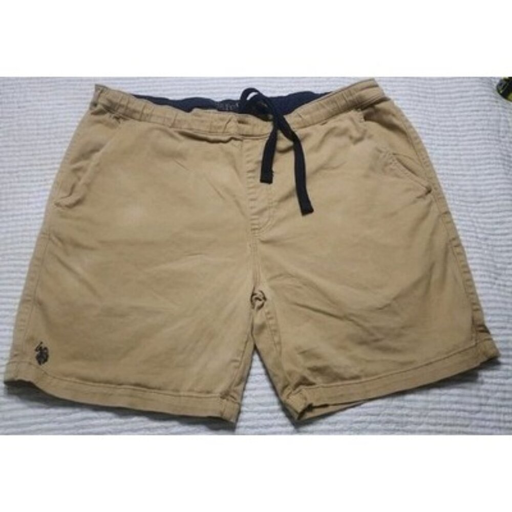 U.S. POLO ASSN. activate/stretch XL  MENS Pull On  Khaki shorts, School Uniform